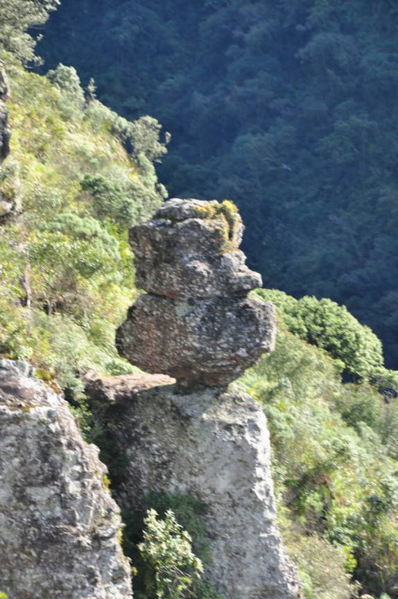 A Pedra do Segredo, no canyon Fortaleza, em Cambará do Sul - RS